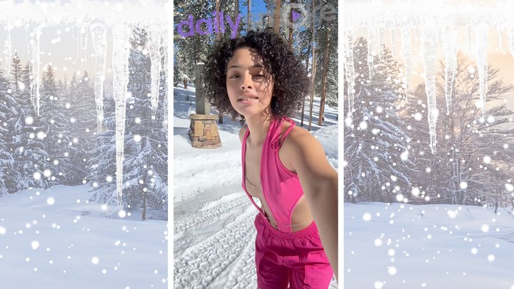 Naomi Daze Singing And Dancing In The Snow - Daily Smoke